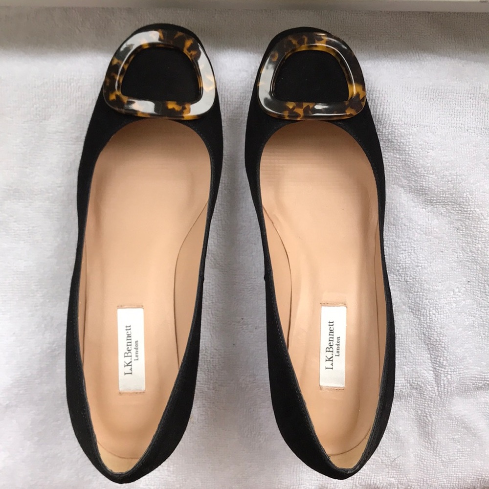 LK Bennett Nimah black low block heel pump, 36 (6)